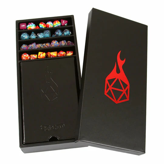The Citadel Dice Tray and Tower Set D&D Accessory Forged Gaming Black | Red Claw Gaming
