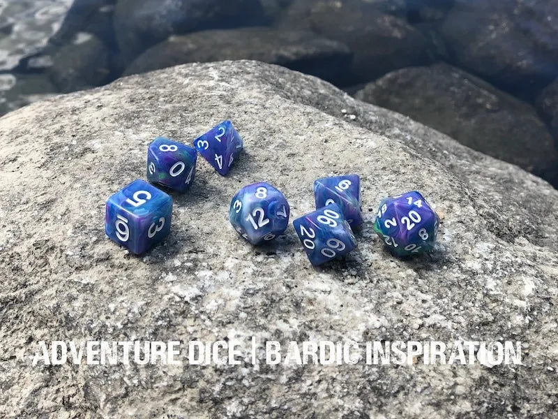 Adventure Dice Bardic Inspiration Dice Set Dice & Counters Adventure Dice | Red Claw Gaming