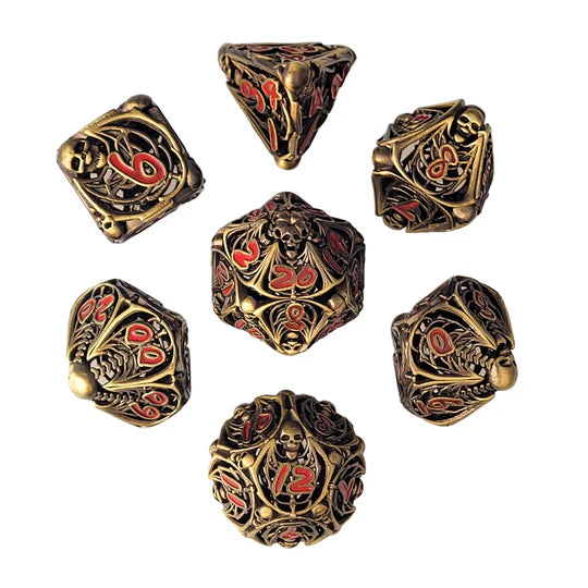 Lich's Fate Hollow Metal Dice Set D&D Accessory Forged Gaming    | Red Claw Gaming