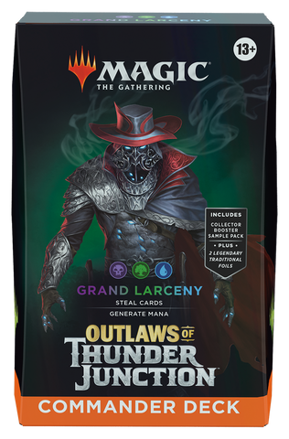 mtg outlaws of thunder junction collector booster box Magic: The Gathering 3 Play Pack : Target your players will join Okos crew of deadly desperados as they plot a heist in the frontier world of Thunder Junction Outlaws of Thunder Junction -