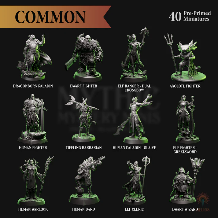 Mythic Mystery Minis - Heroes | Series 1 | 5e | Red Claw Gaming