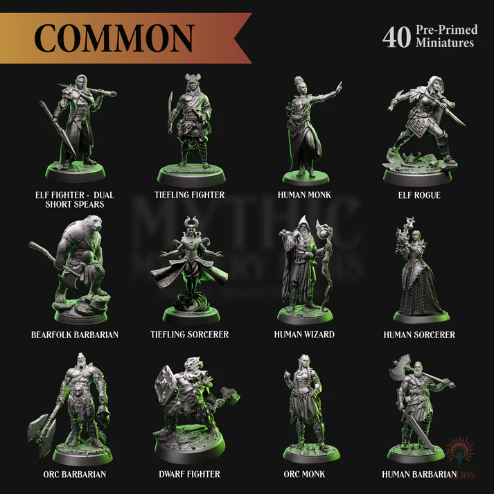 Mythic Mystery Minis - Heroes | Series 1 | 5e | Red Claw Gaming