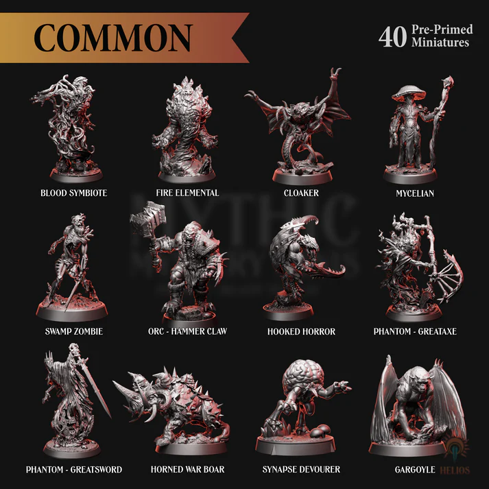 Mythic Mystery Minis - Monsters Series 1 | 5e | Red Claw Gaming