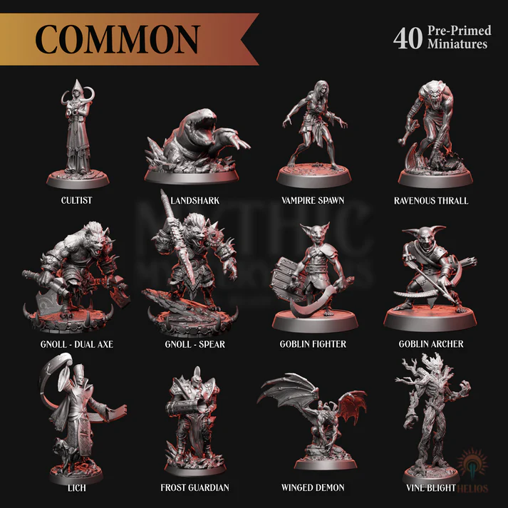 Mythic Mystery Minis - Monsters Series 1 | 5e | Red Claw Gaming