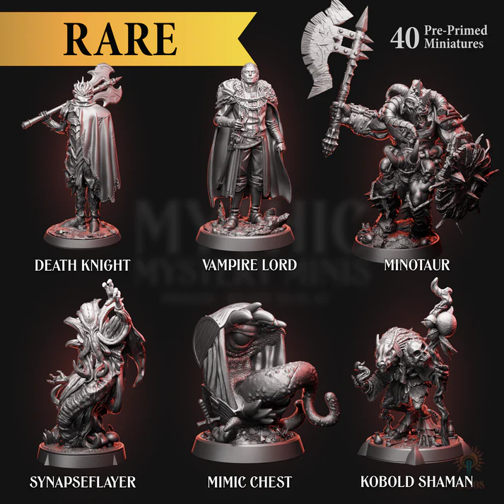 Mythic Mystery Minis - Monsters Series 1 | 5e | Red Claw Gaming