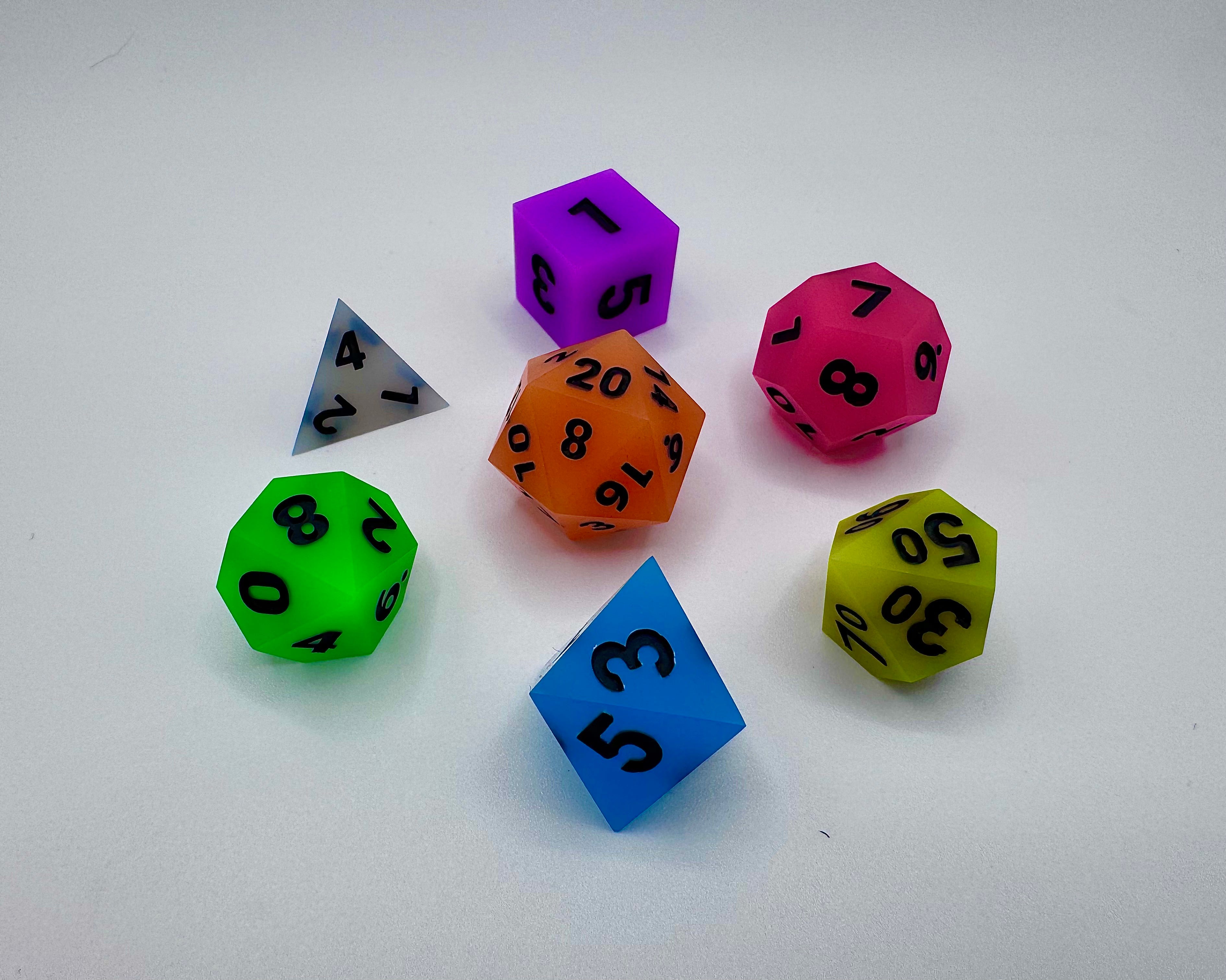 Siren's Forge - Neon Lights Dice Set Dice Siren's Forge | Red Claw Gaming