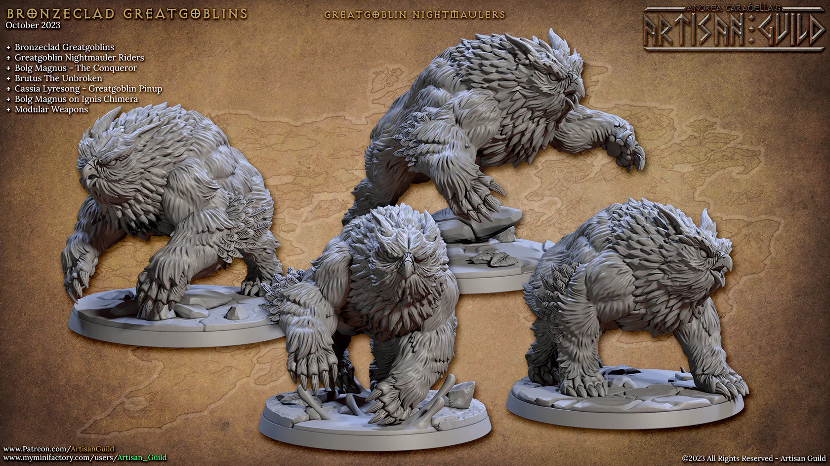 Darkwood Prints - Owlbear 2 Red Claw Gaming | Red Claw Gaming