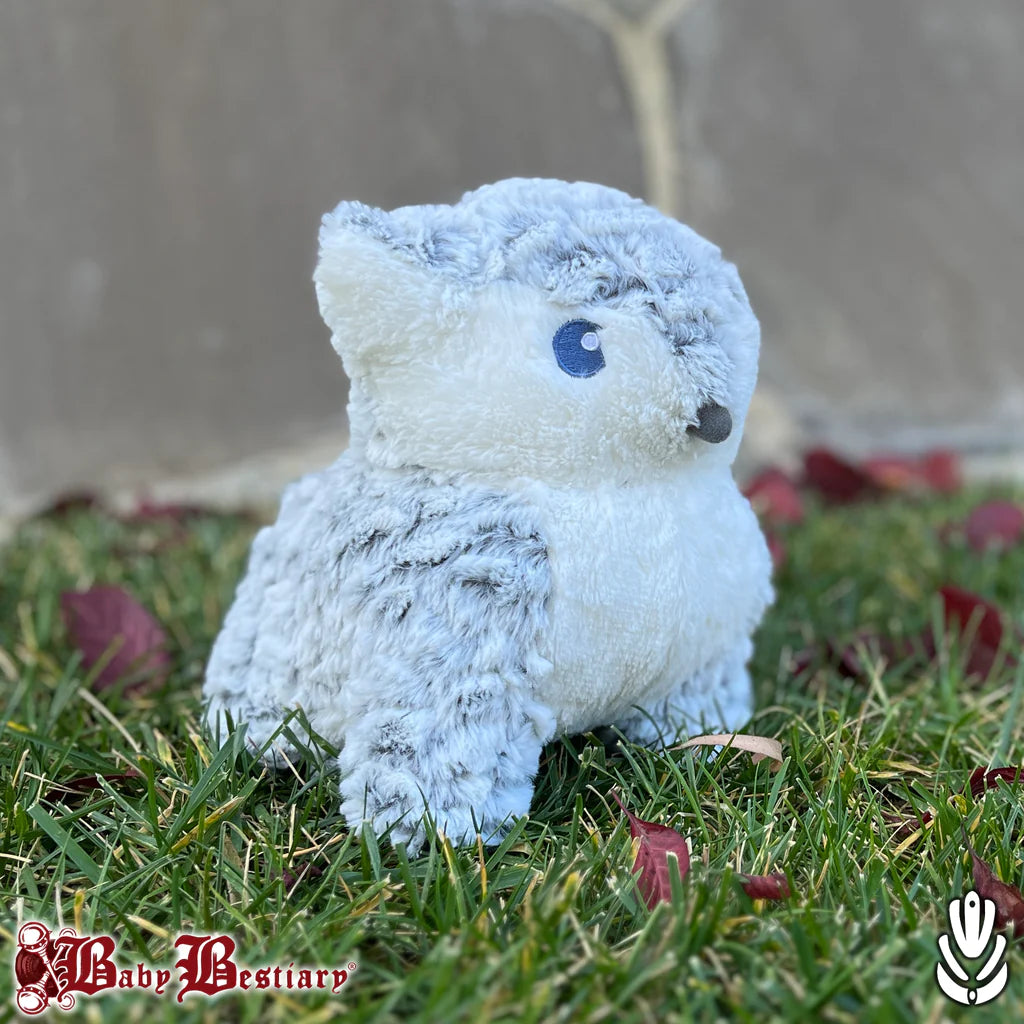 Baby Owlbear, Snowy Stuffy Metal Weave Games    | Red Claw Gaming