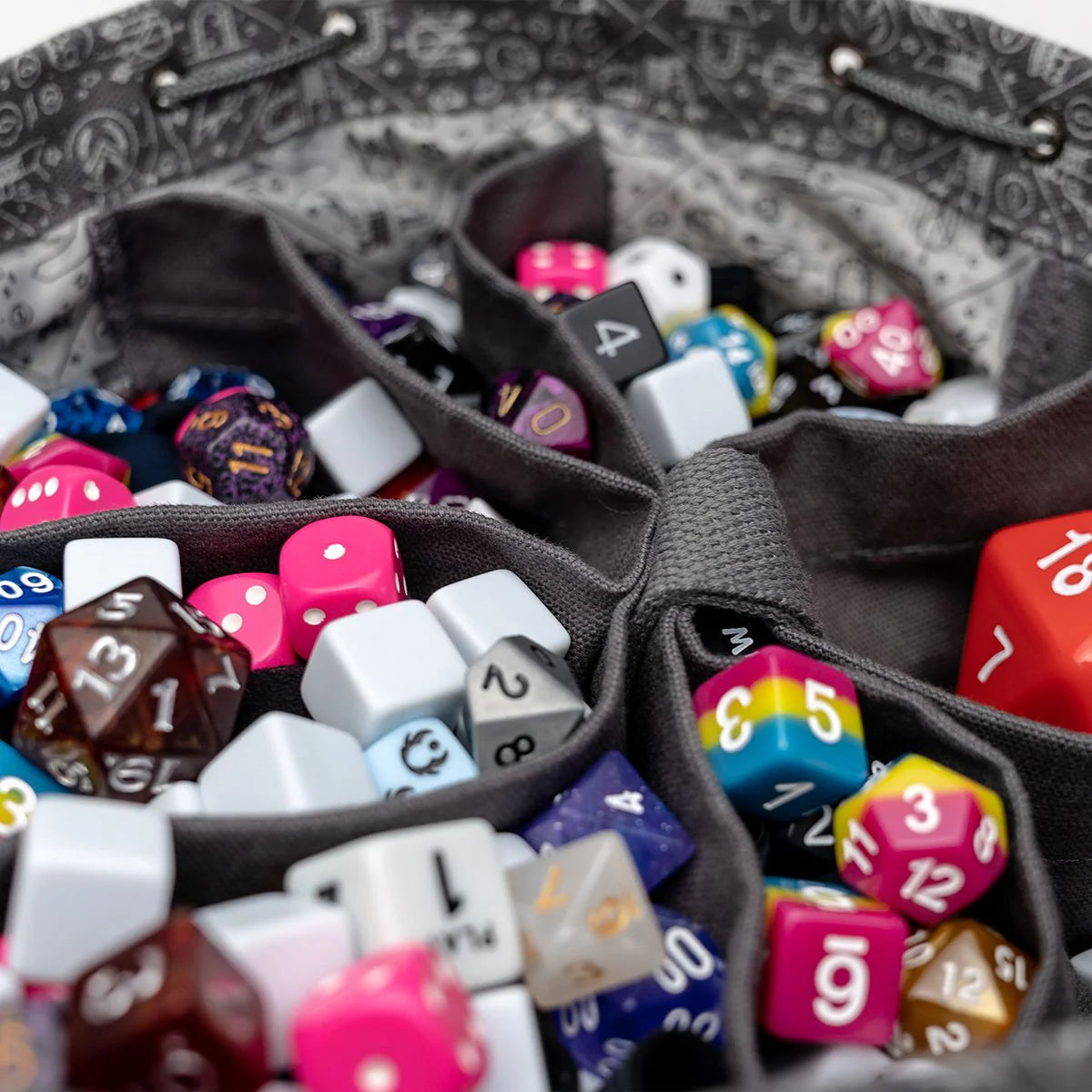 Bailey's Gray Dice Bag of Hoarding Dice Bag Critical Role | Red Claw Gaming