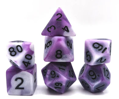 PURPLE ANCIENT RPG DICE SET Dice & Counters Foam Brain Games    | Red Claw Gaming