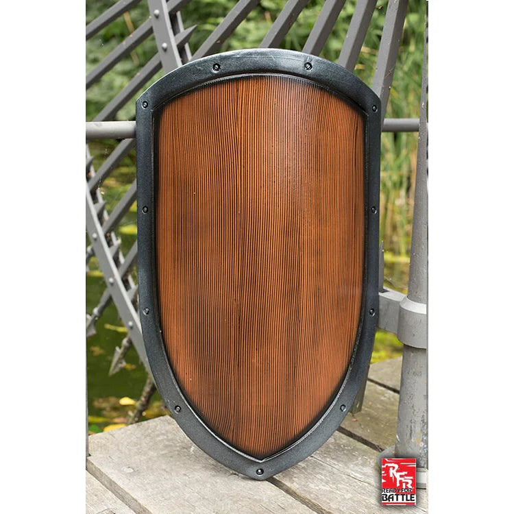Ready For Battle Kite Shield - Wood LARP Iron Fortress | Red Claw Gaming