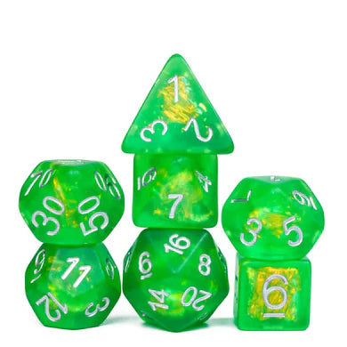 RADIOACTIVE ORE RPG DICE SET Dice & Counters Foam Brain Games    | Red Claw Gaming