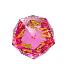 55MM TITAN D20 Dice & Counters Foam Brain Games Romantic Interlude - Pink and Gold   | Red Claw Gaming