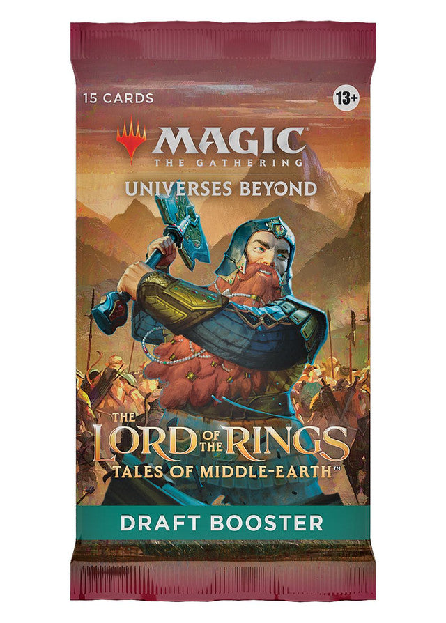 The Lord of the Rings: Tales of Middle-Earth Draft Booster Pack Sealed Magic the Gathering Red Claw Gaming    | Red Claw Gaming