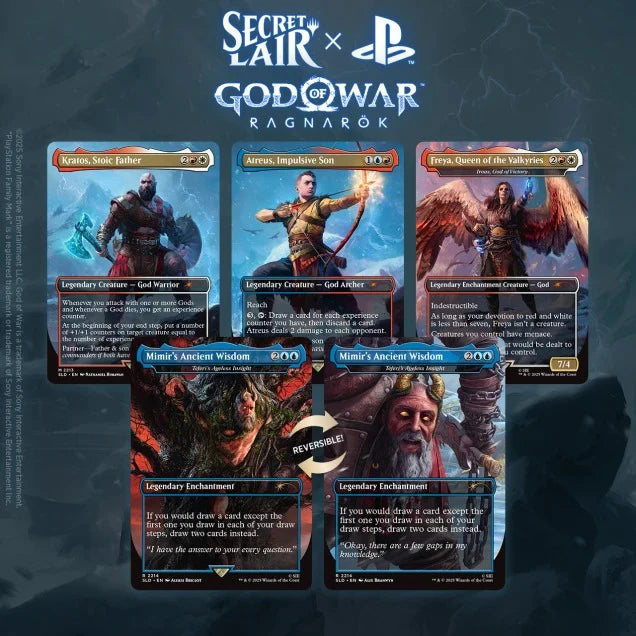 Secret Lair x Playstation: God of War: Norse (Non-Foil) Limit 1 per person | Red Claw Gaming
