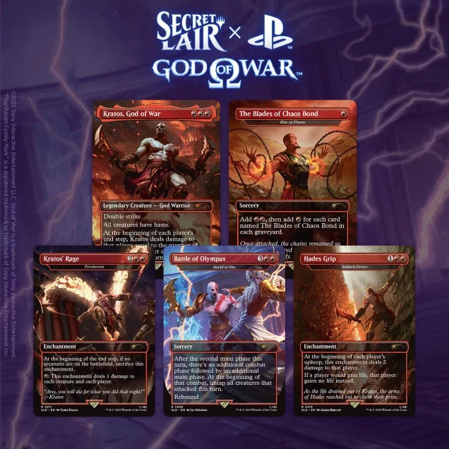 Secret Lair x Playstation: God of War: Greek (Non-Foil) Limit 1 per person | Red Claw Gaming