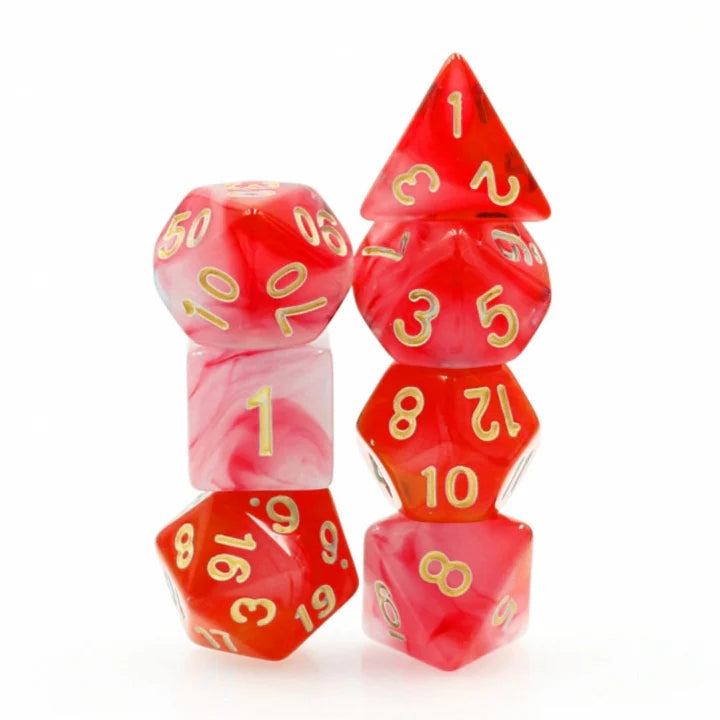 Red Milky Dice & Counters Foam Brain Games    | Red Claw Gaming
