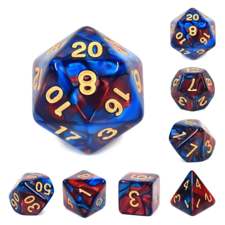 Blue Blood RPG Dice Set Dice & Counters Foam Brain Games | Red Claw Gaming