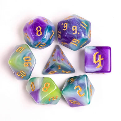 Siberian Iris RPG Dice Set Dice & Counters Foam Brain Games | Red Claw Gaming