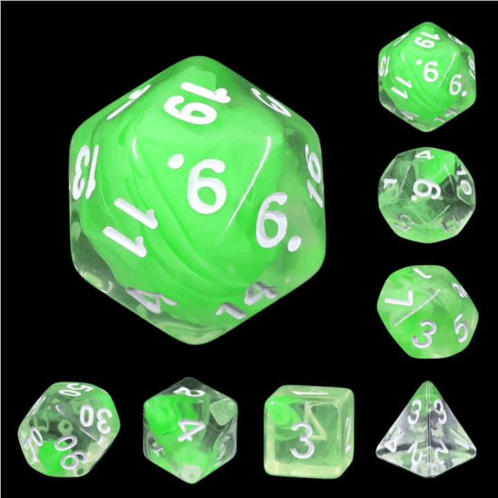 SUMMER LIMES RPG DICE SET Dice & Counters Foam Brain Games    | Red Claw Gaming