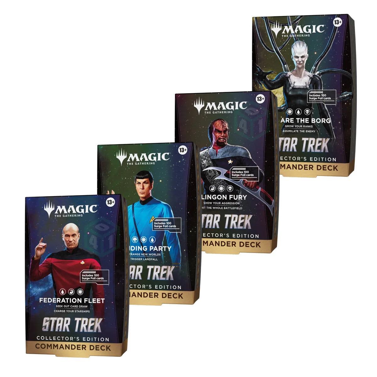 Magic: The Gathering: Universes Beyond: Star Trek - Collector Commander Deck - Set of 4 | Red Claw Gaming