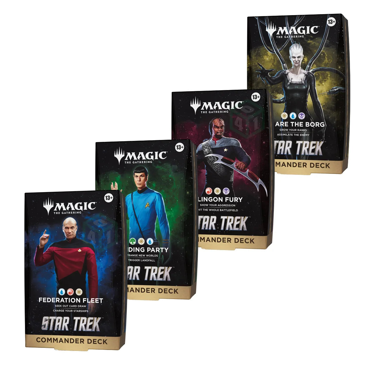 Magic: The Gathering: Universes Beyond: Star Trek - Commander Deck - Set of 4 (DELAYED) | Red Claw Gaming