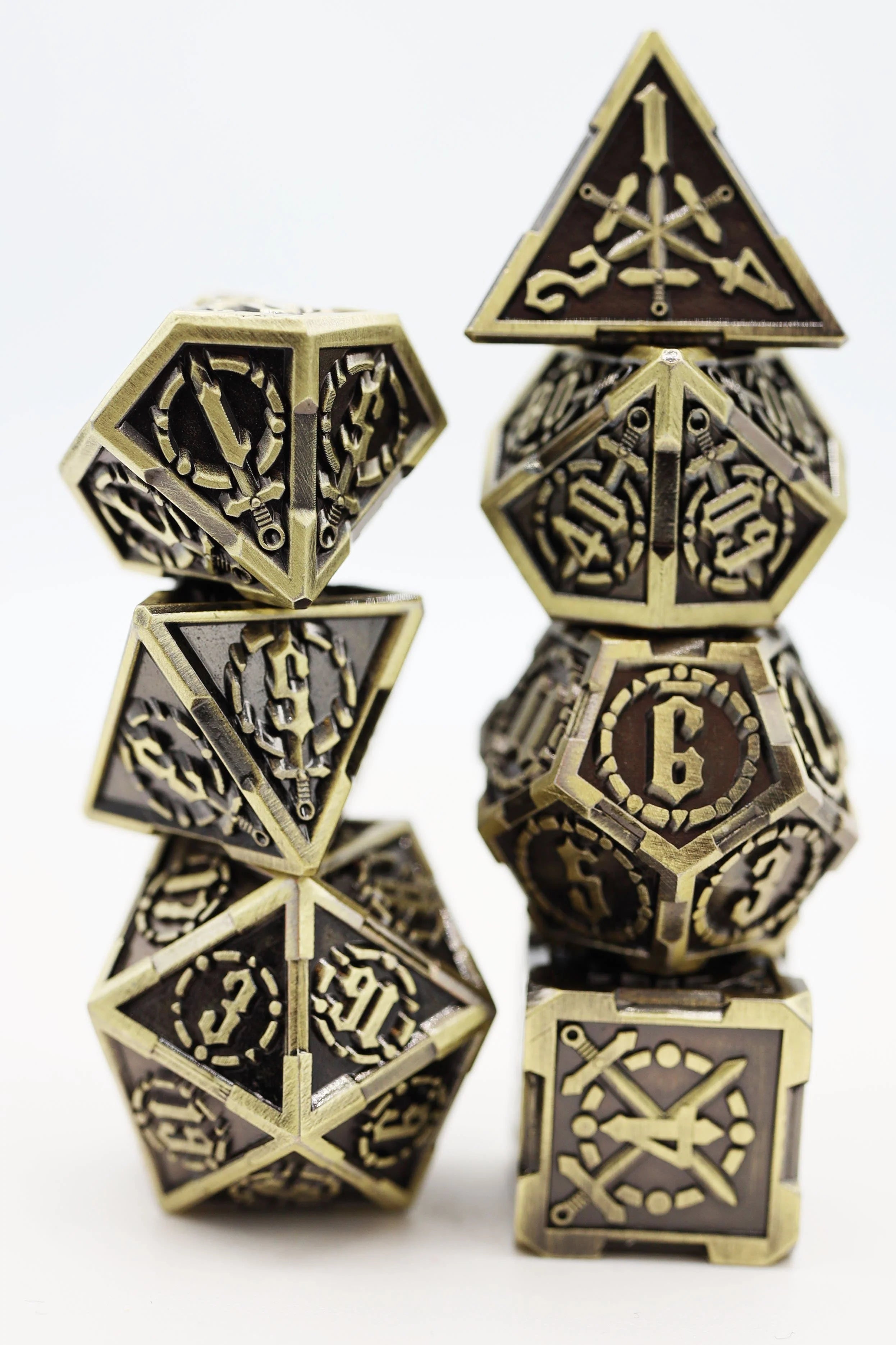 TIMEWORN SWORD RPG METAL DICE SET Dice & Counters Foam Brain Games    | Red Claw Gaming
