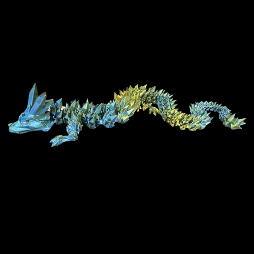 Large Crystal Dragon Next Level 3-D Printing Next Level 3-D Printing | Red Claw Gaming