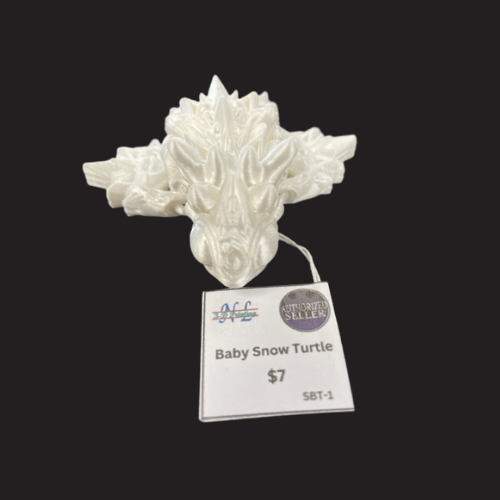 Baby Snow Turtle Next Level 3-D Printing Next Level 3-D Printing    | Red Claw Gaming