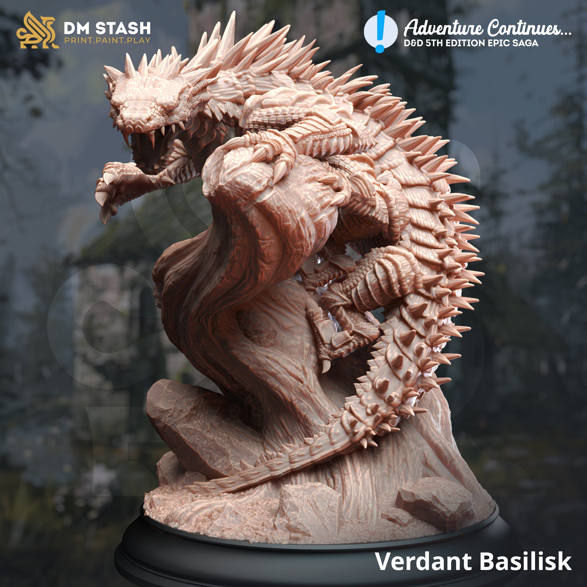 Darkwood Prints - Verdant Basilisk Minatures Darkwood Prints    | Red Claw Gaming
