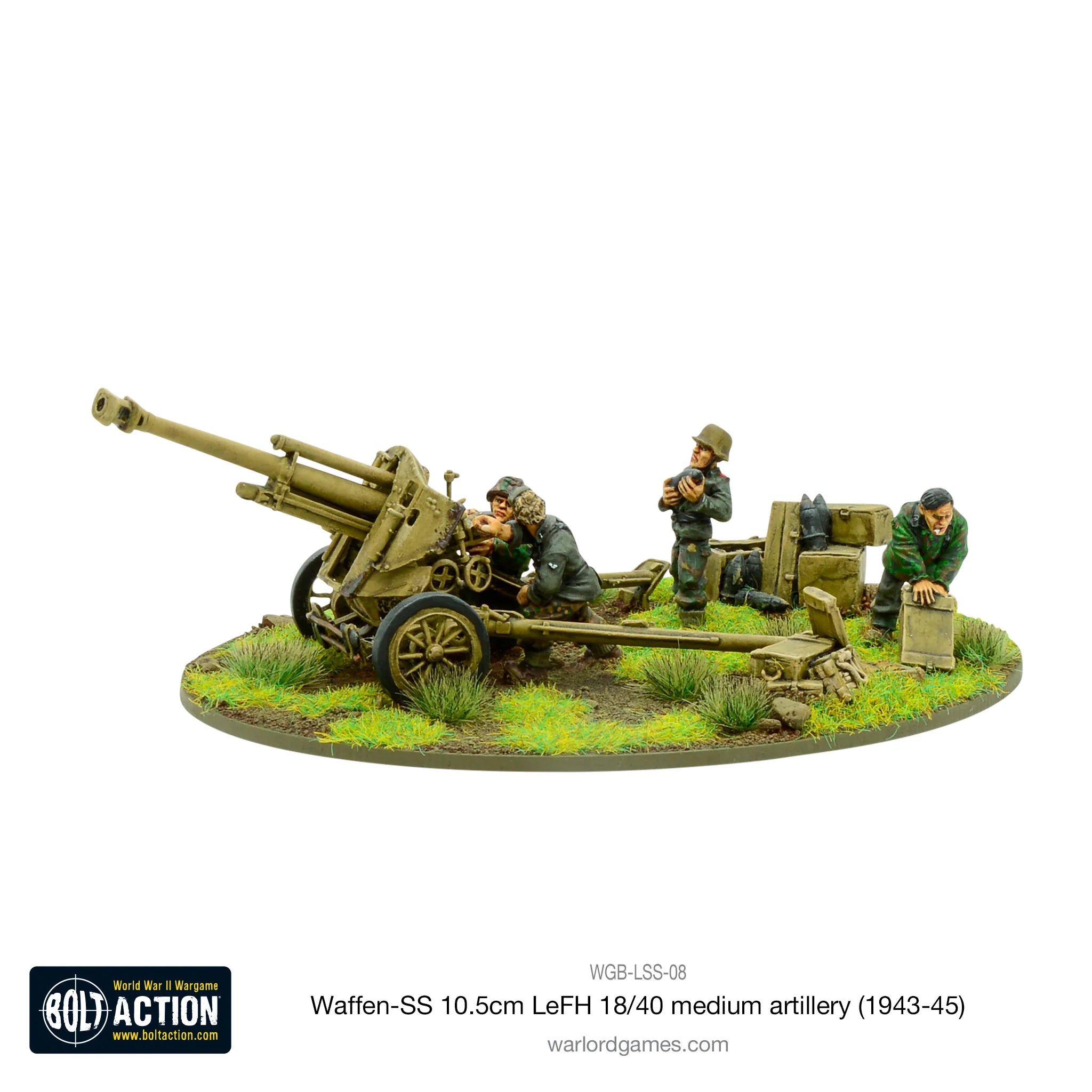 Waffen-SS 10.5cm LeFH 18/40 Medium Artillery (1943-45) Germany Warlord Games    | Red Claw Gaming