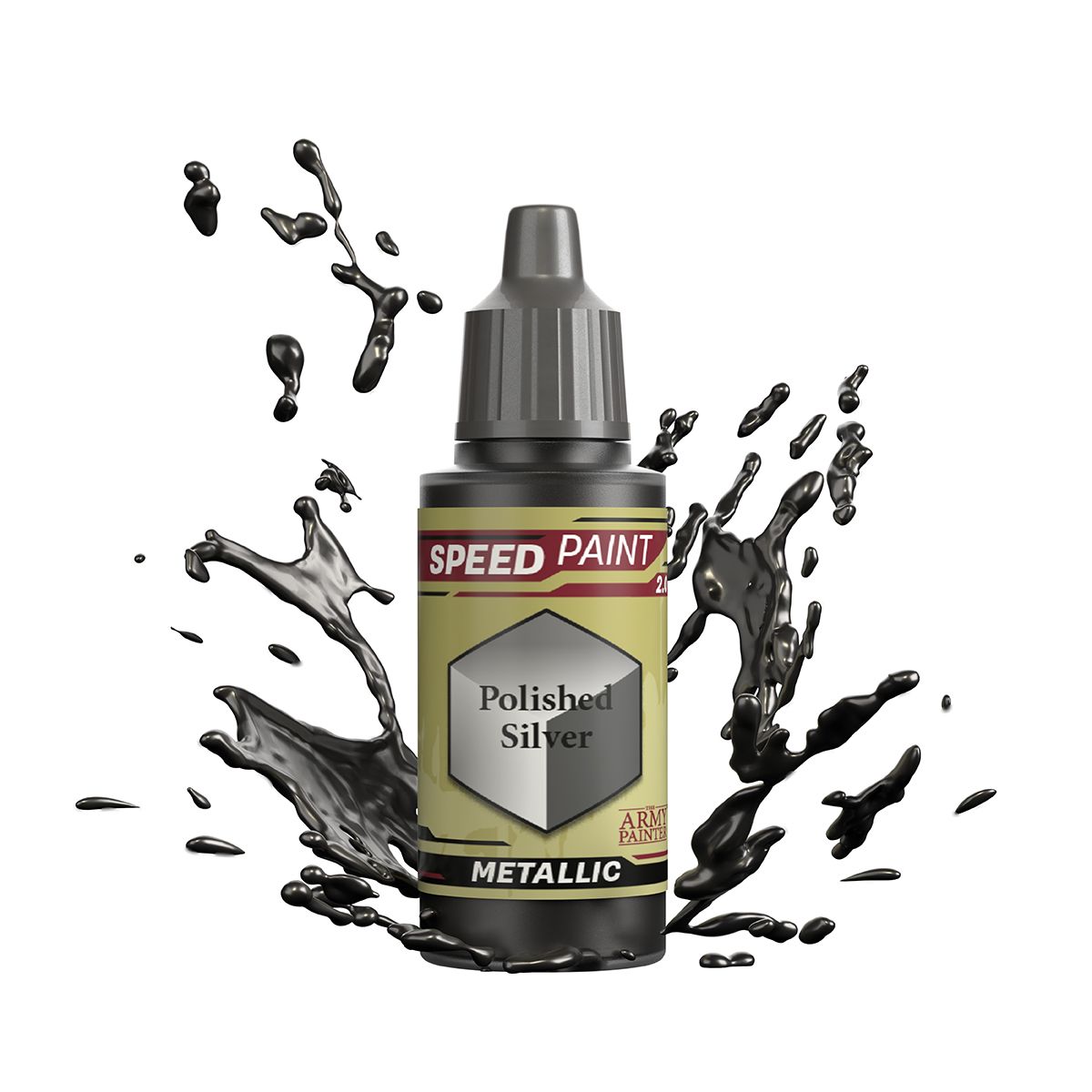 WARPAINTS: SPEEDPAINT POLISHED SILVER Speed Paint 2.0 Army Painter    | Red Claw Gaming