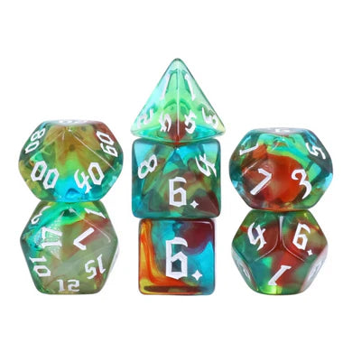 WIND ELVES RPG DICE SET Dice & Counters Foam Brain Games    | Red Claw Gaming