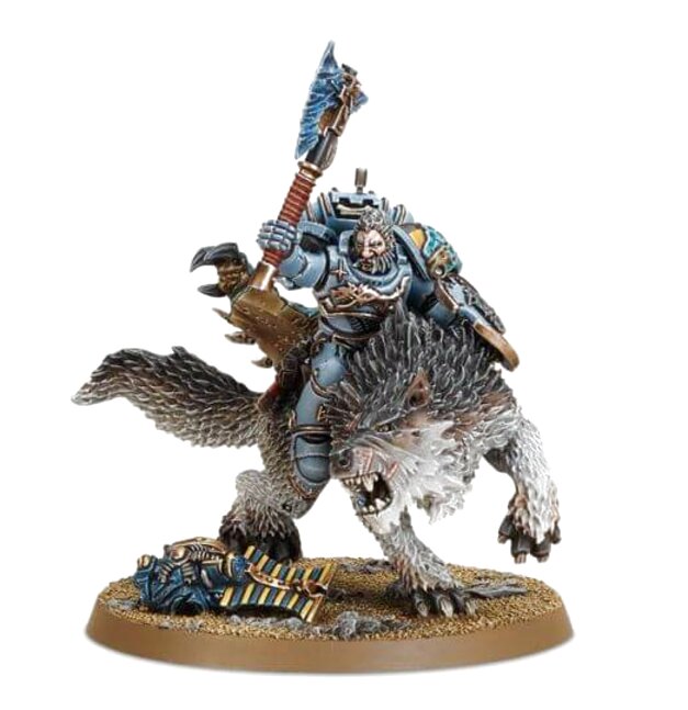 SPACE WOLVES WOLF LORD ON THUNDERWOLF (Direct) Space Wolves Games Workshop | Red Claw Gaming