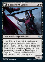 Bloodsworn Squire // Bloodsworn Knight [Innistrad: Crimson Vow] MTG Single Magic: The Gathering | Red Claw Gaming