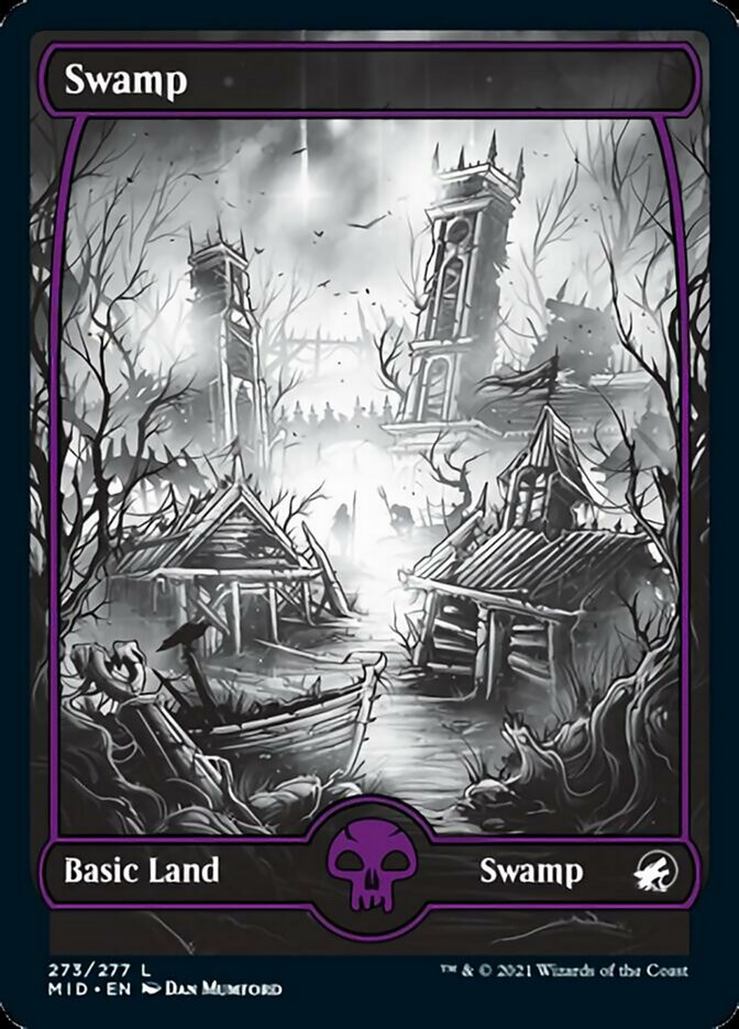 Swamp (273) [Innistrad: Midnight Hunt] MTG Single Magic: The Gathering | Red Claw Gaming