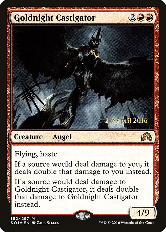 Goldnight Castigator [Shadows over Innistrad Prerelease Promos] MTG Single Magic: The Gathering | Red Claw Gaming