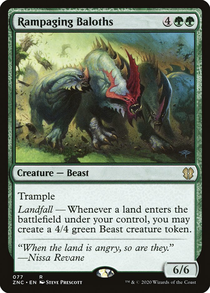 Rampaging Baloths [Zendikar Rising Commander] MTG Single Magic: The Gathering | Red Claw Gaming