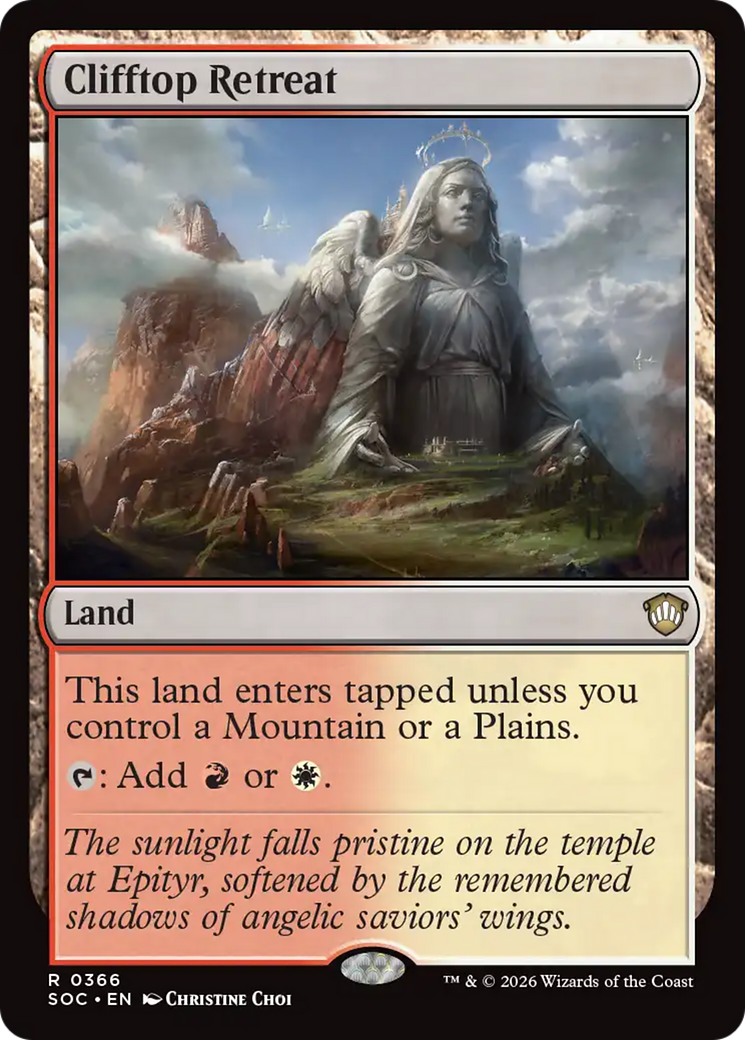 Clifftop Retreat [Secrets of Strixhaven Commander] MTG Single Magic: The Gathering | Red Claw Gaming