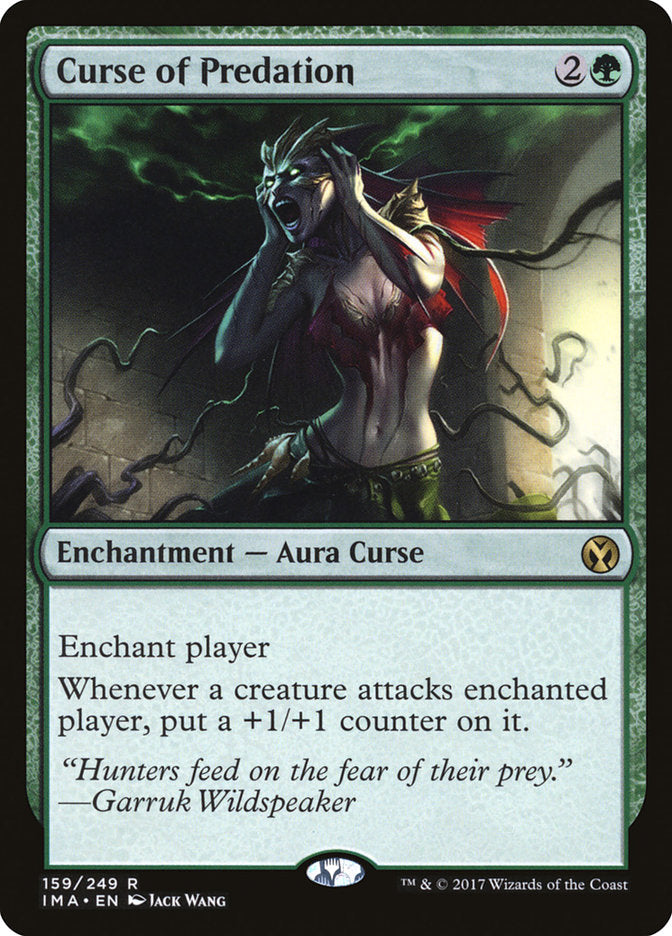 Curse of Predation [Iconic Masters] MTG Single Magic: The Gathering | Red Claw Gaming