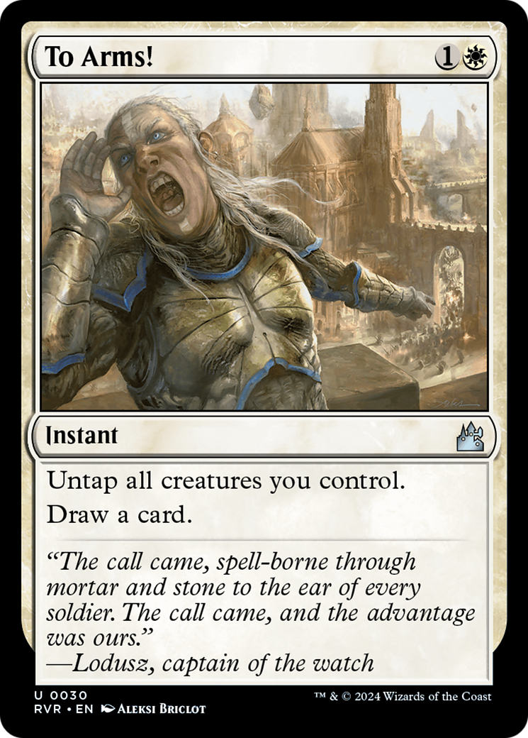 To Arms! [Ravnica Remastered] MTG Single Magic: The Gathering | Red Claw Gaming