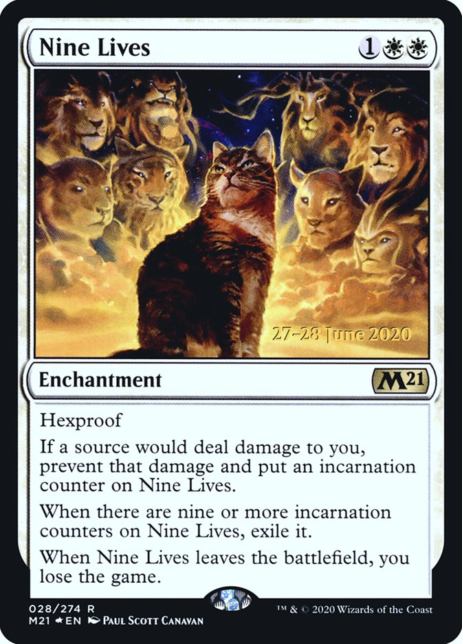 Nine Lives [Core Set 2021 Prerelease Promos] MTG Single Magic: The Gathering | Red Claw Gaming