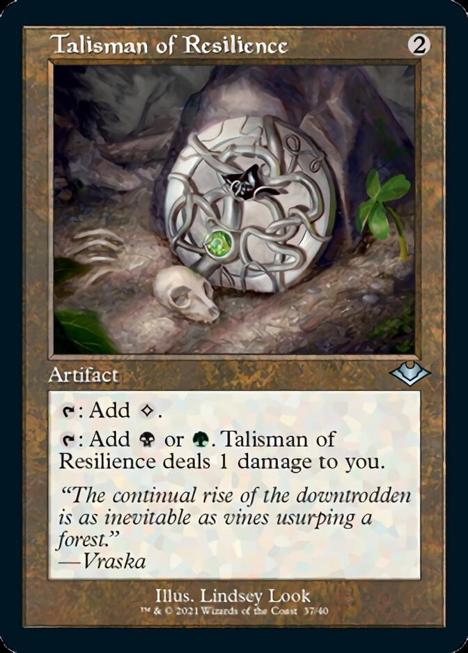 Talisman of Resilience (Retro Foil Etched) [Modern Horizons] MTG Single Magic: The Gathering    | Red Claw Gaming