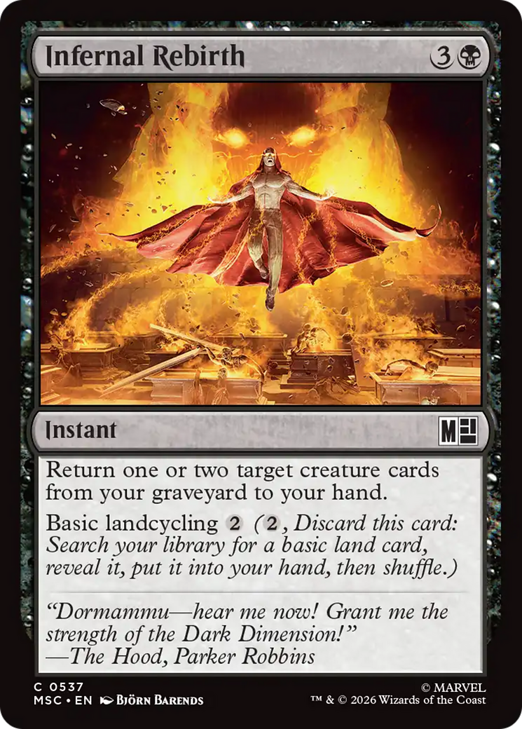 Infernal Rebirth [Marvel Super Heroes Commander] MTG Single Magic: The Gathering | Red Claw Gaming