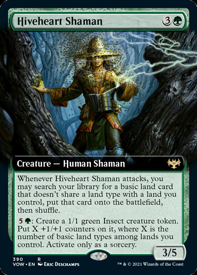 Hiveheart Shaman (Extended Art) [Innistrad: Crimson Vow] MTG Single Magic: The Gathering | Red Claw Gaming
