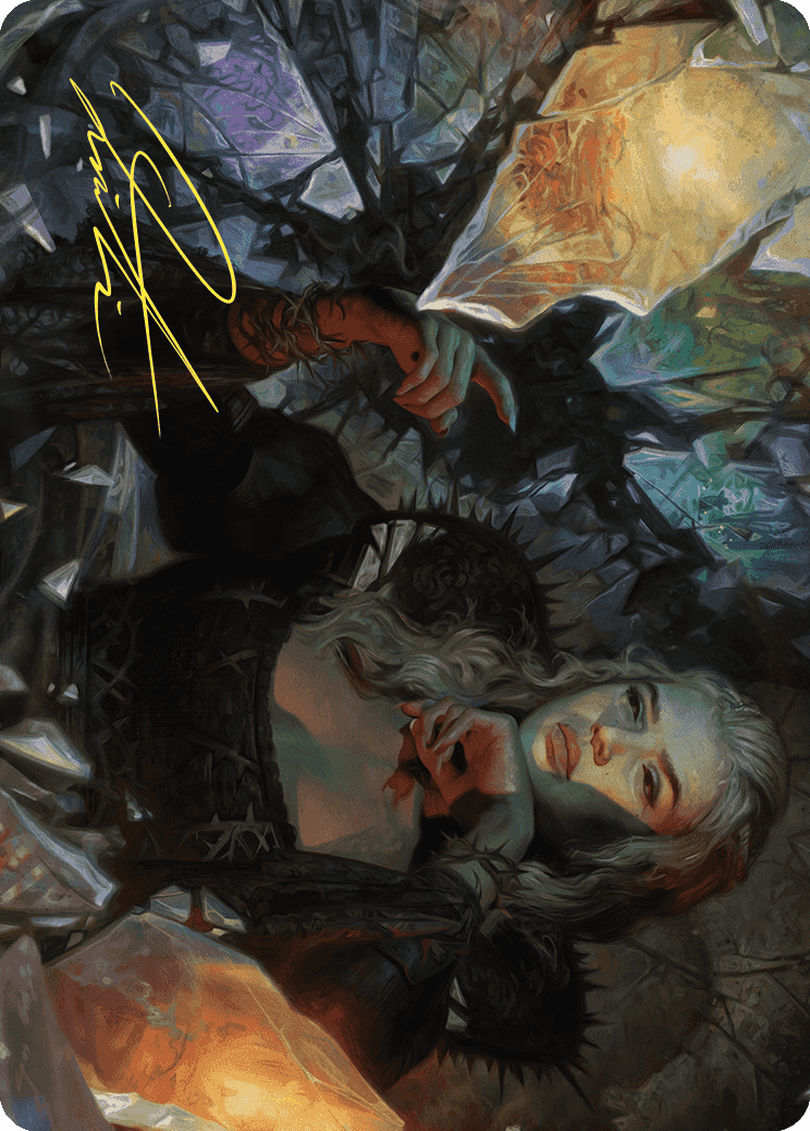 Prophetic Prism Art Card (Gold-Stamped Signature) [Wilds of Eldraine Art Series] MTG Single Magic: The Gathering | Red Claw Gaming