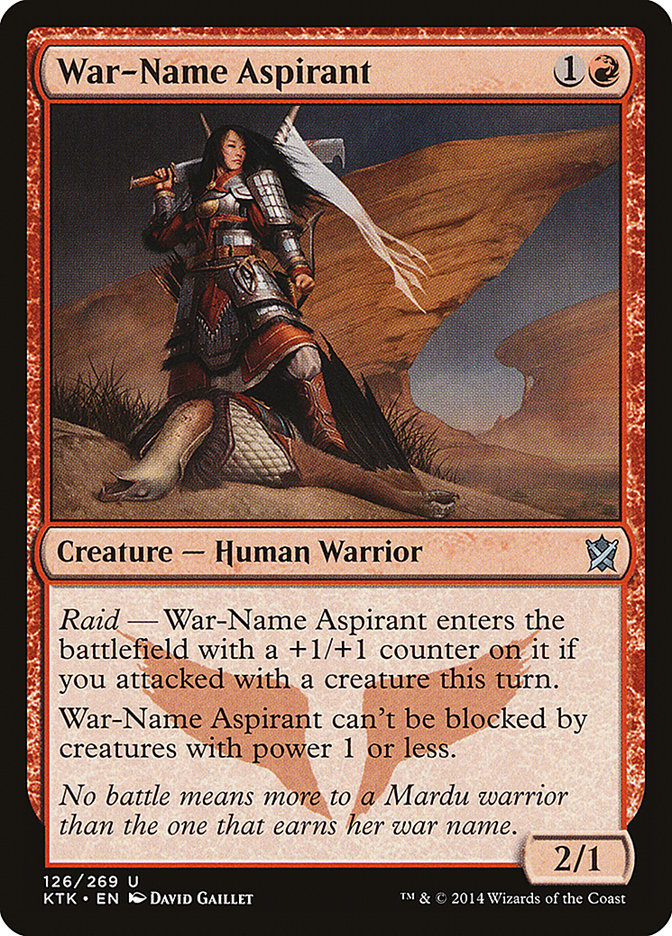 War-Name Aspirant [Khans of Tarkir] MTG Single Magic: The Gathering | Red Claw Gaming