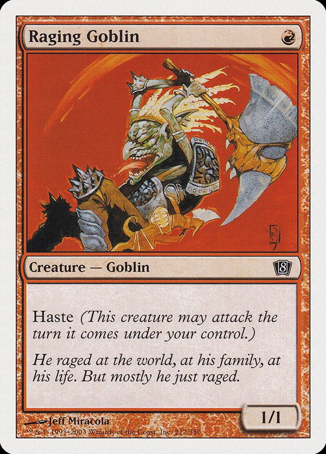 Raging Goblin [Eighth Edition] MTG Single Magic: The Gathering | Red Claw Gaming