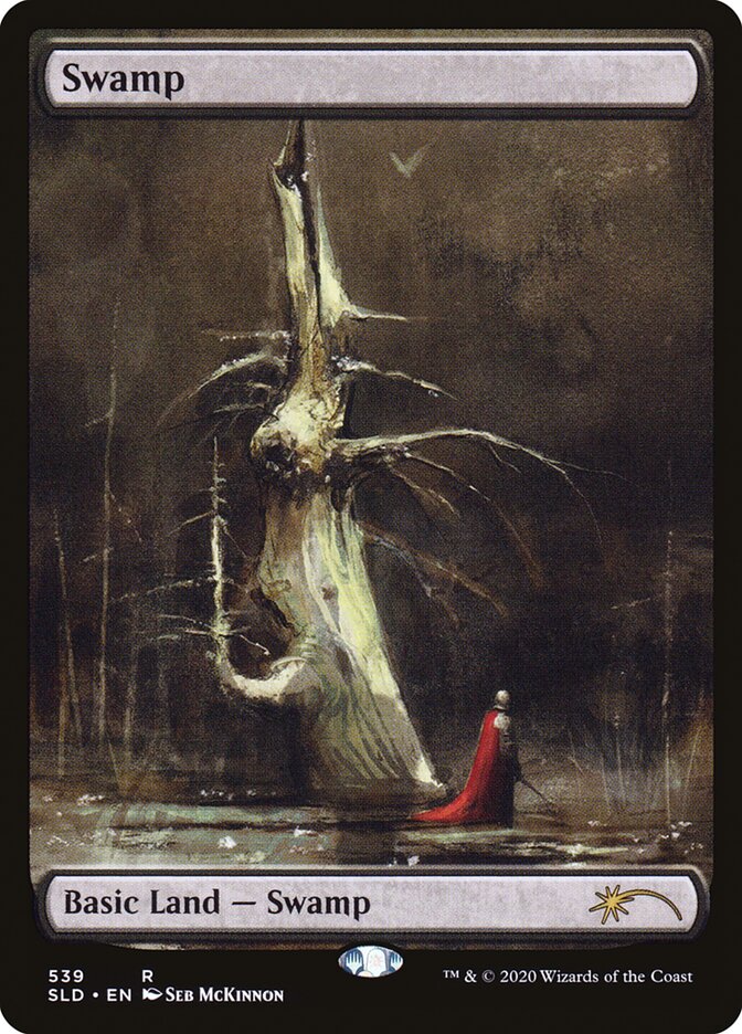 Swamp (539) (Seb Mckinnon) [Secret Lair Drop Series] MTG Single Magic: The Gathering | Red Claw Gaming