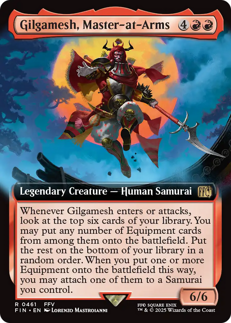 Gilgamesh, Master-at-Arms (Extended Art) [FINAL FANTASY] MTG Single Magic: The Gathering | Red Claw Gaming